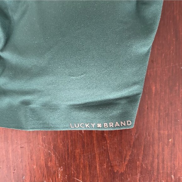 Lucky brand green padded wireless Tshirt lounge bra Medium Preppy Holiday Sport - Picture 9 of 9